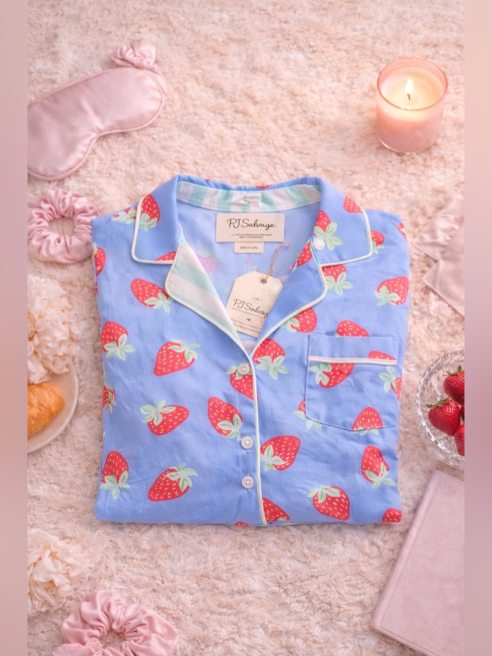 PJ Salvage Strawberry Nightshirt Medium NWT Ultra Soft